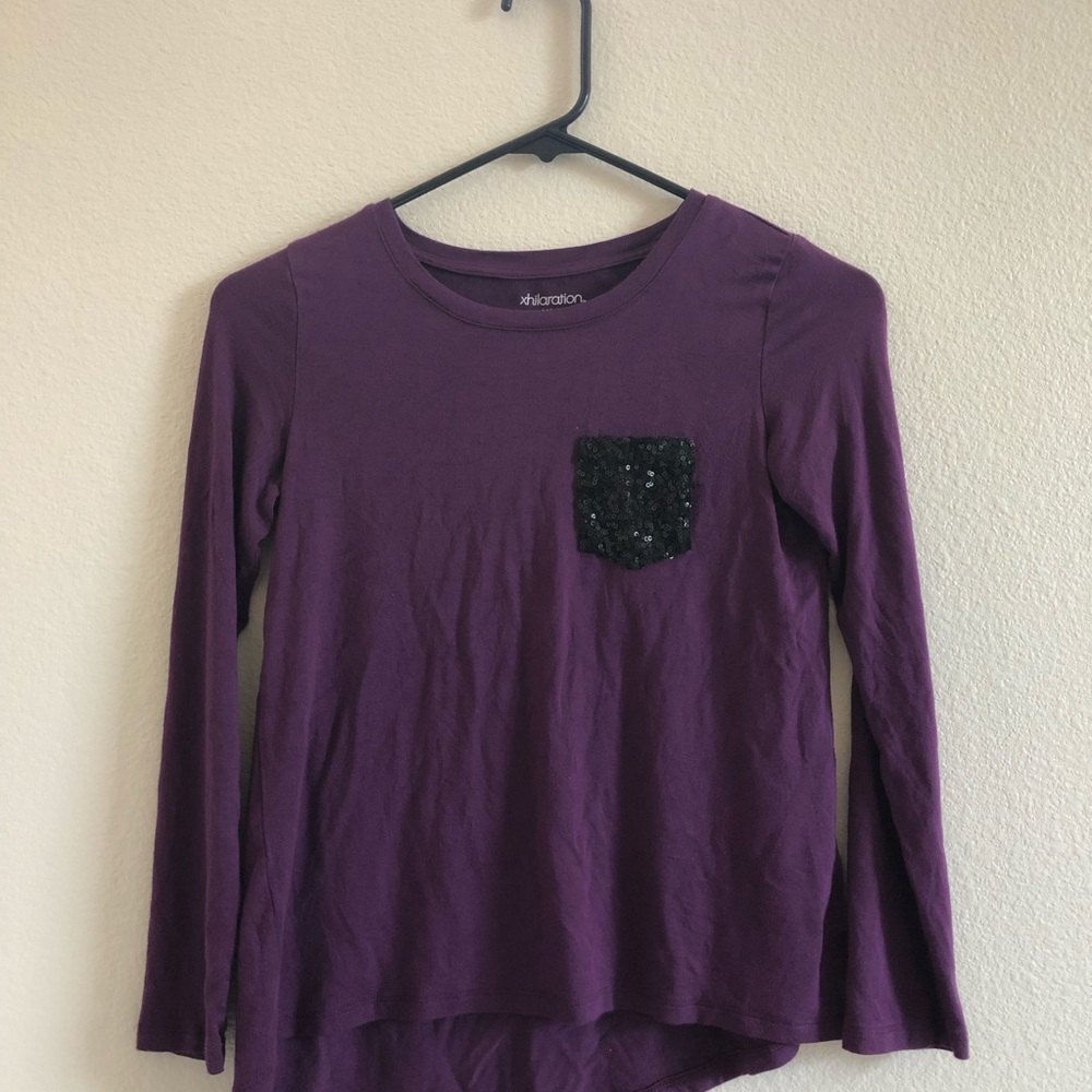 Purple Long Sleeve Top